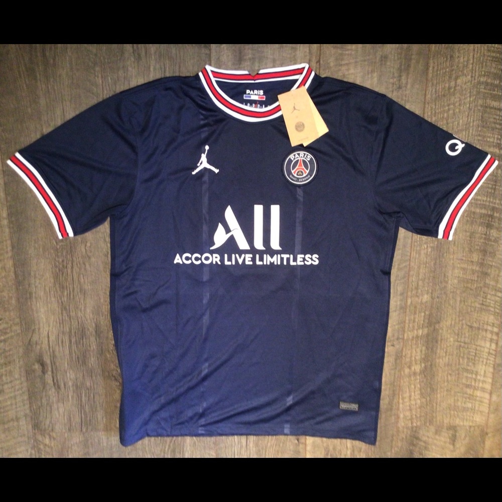 2XL Messi 30 PSG Blue Jersey Stadium Paris Saint-Germain 2021/2022 NWT JumpMan